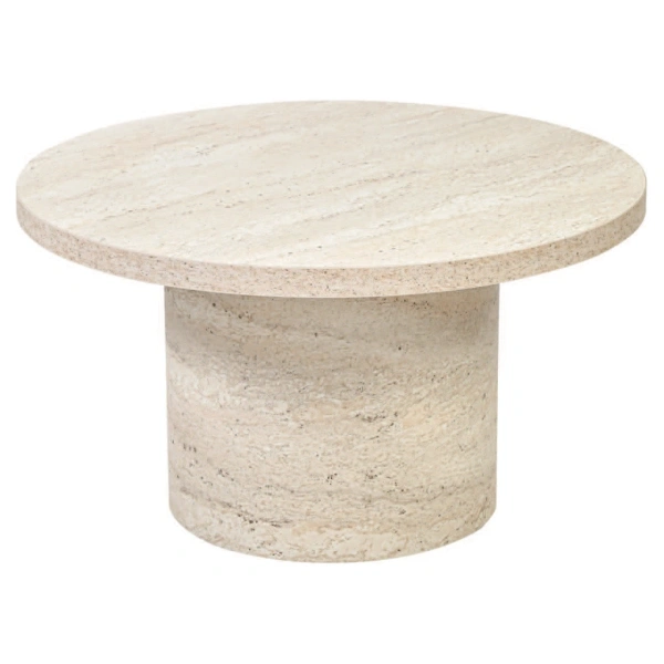 Cylindrical Coffee Table Travertine