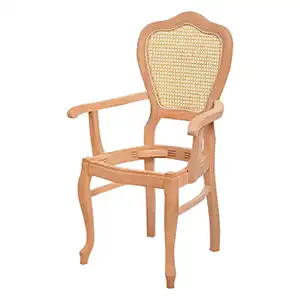 Klasik Lükens Kollu Hasırlı Sandalye
