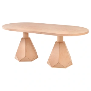 Pırlanta Oval Table Double With Base