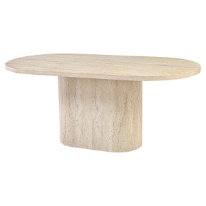 Traverten Oval Masa
