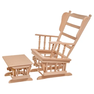 Slatted Rocking Armchair