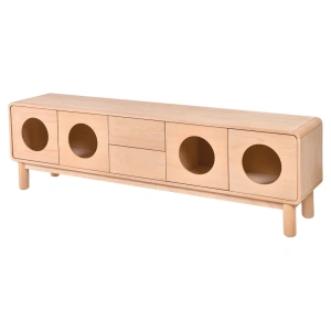Zera Glass-Fronted TV Stand 200 cm