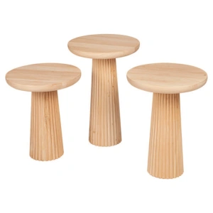 Ribbed Mushroom Nesting Table